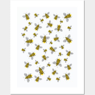 Save The Bees Cute Nature Posters and Art